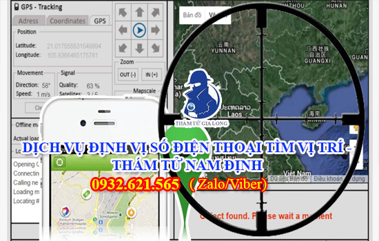 DỊCH VỤ ĐỊNH VỊ SỐ ĐIỆN THOẠI TÌM VỊ TRÍ - THÁM TỬ NAM ĐỊNH